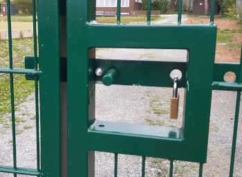 padlock on the gate
